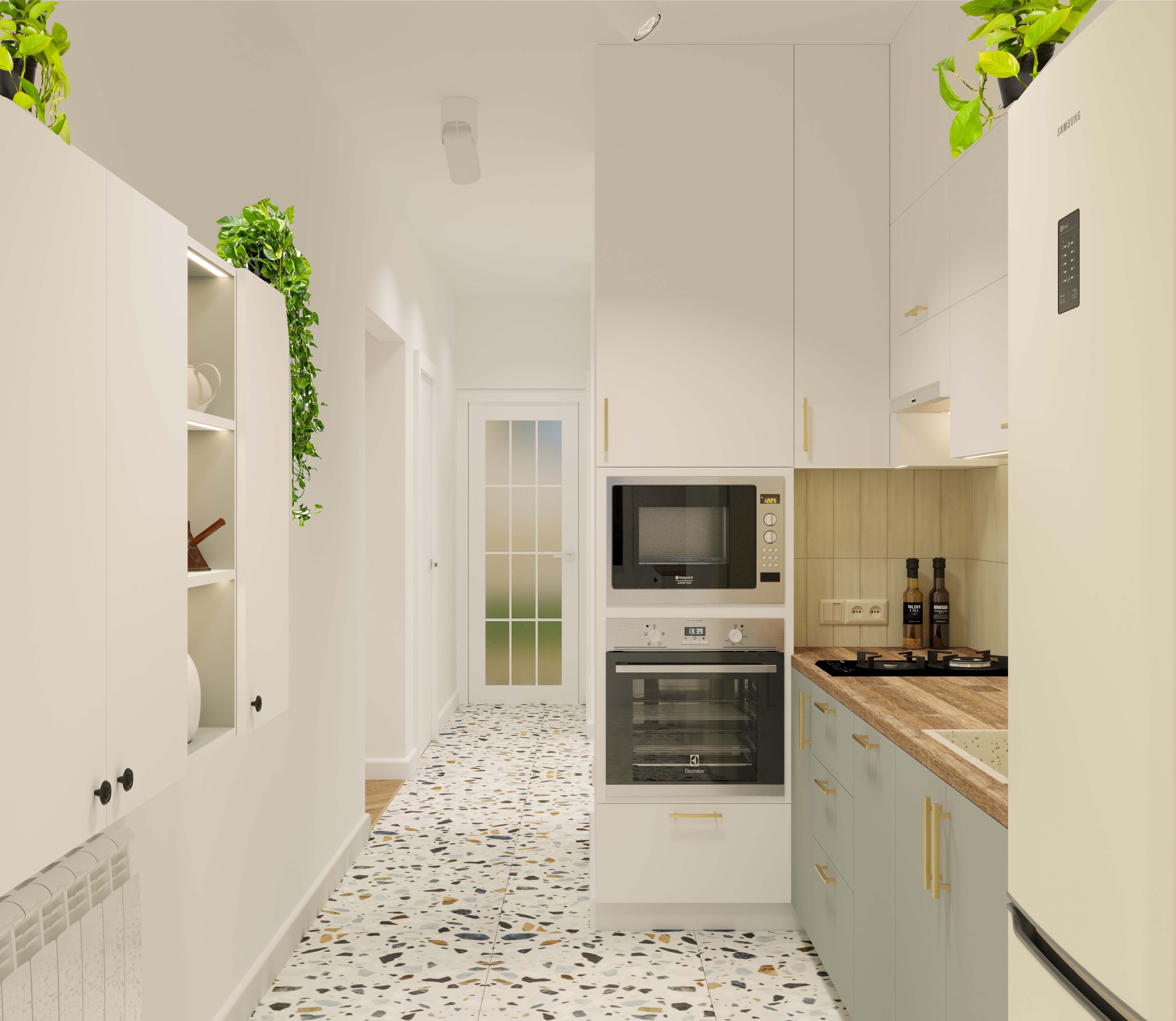 Кухня | Вид на коридор из прихожей