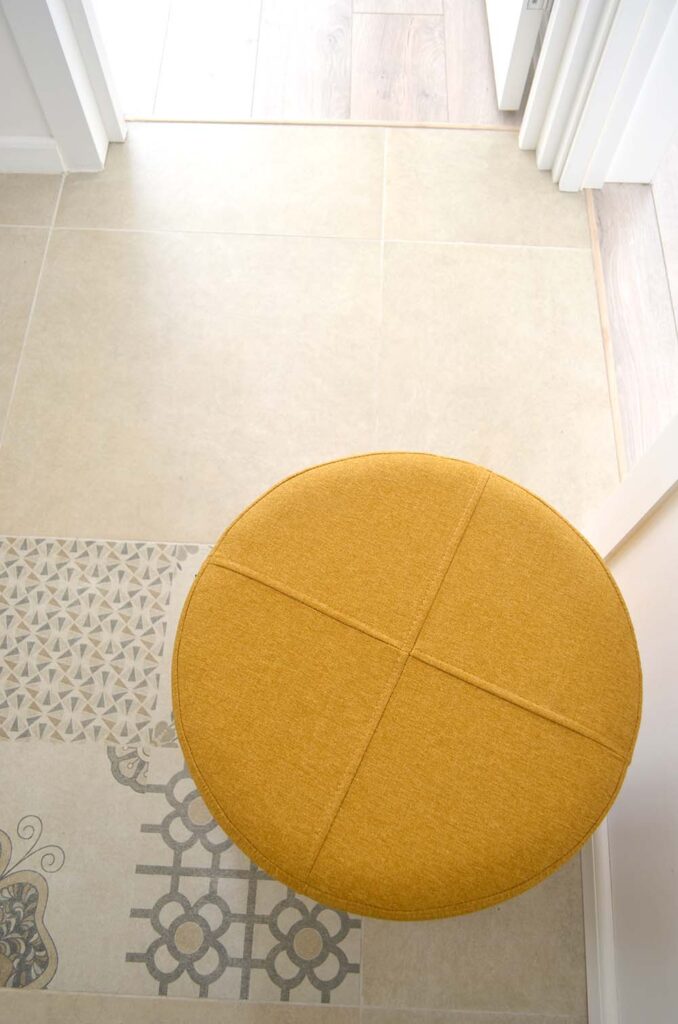 Mustard puff top view