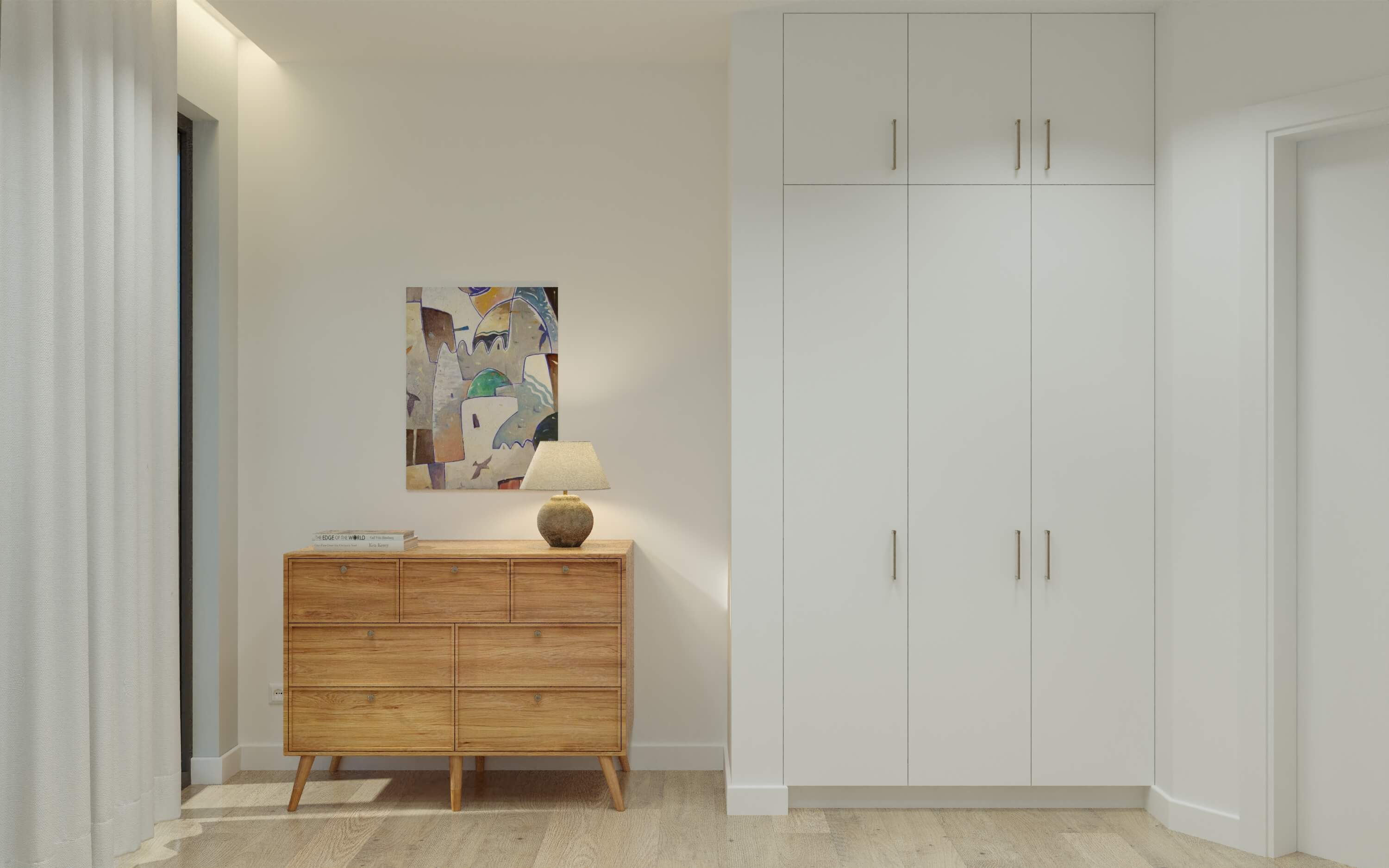 Комод в спальне, картина Фурката Бозорова