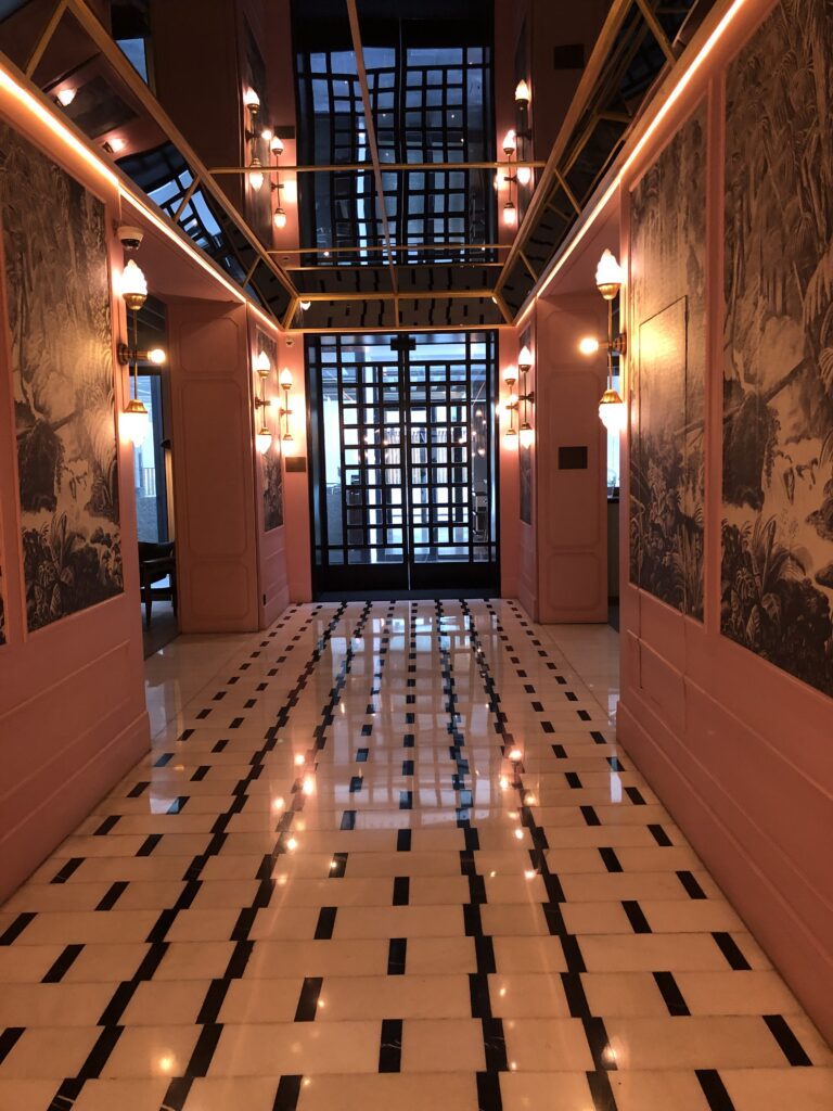 Reception marble floor Roommate Emir