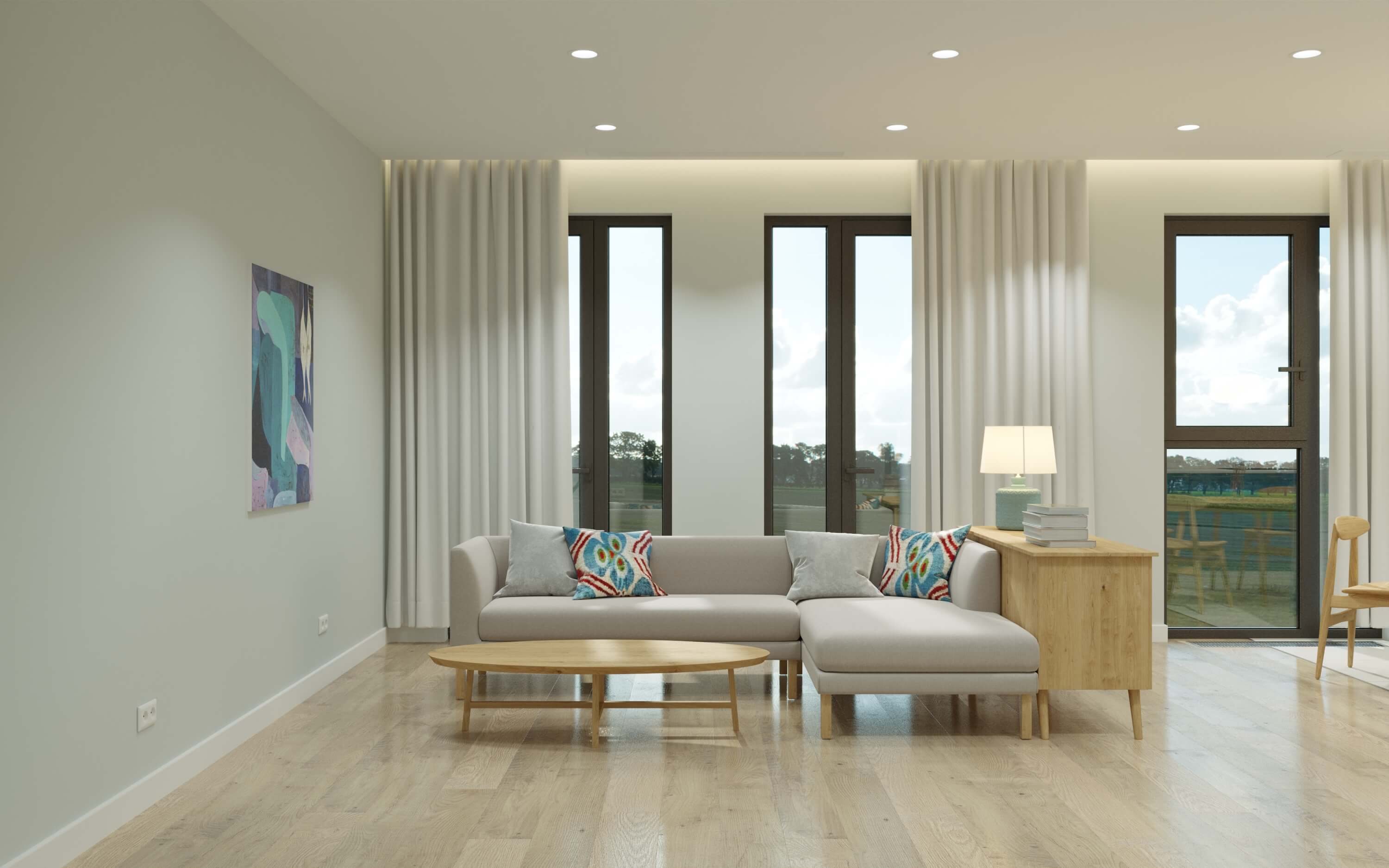 Зал c диваном